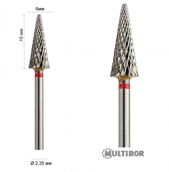 Фреза твердосплавна (конус) мілка 303102 М - фотография товара. Купить с доставкой в интернет магазине Nailmag 