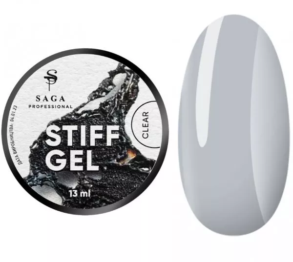 Гель-желе для наращивания Saga Saga Stiff Gel Clear №1, прозрачный
