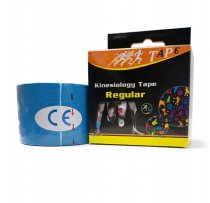 Кінезіо тейп Ezapp RAYON (5смх5м), блакитний