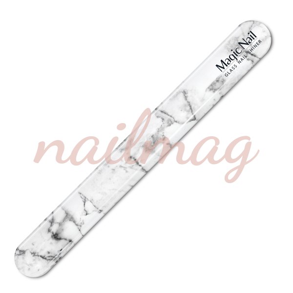 Cтеклянная пилочка MagicNail /N-07/ Мрамор белый - фотография товара. Купить с доставкой в интернет магазине Nailmag 