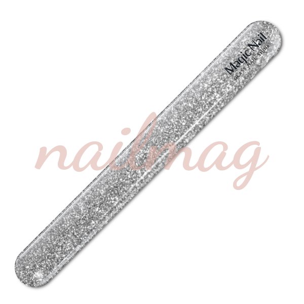 Cтеклянная пилочка MagicNail /S-09/ Серебро - фотография товара. Купить с доставкой в интернет магазине Nailmag 