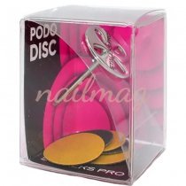 Диск педикюрный Staleks Pododisc PDset-10 (10мм) и набор сменных файлов 180грит (5шт)