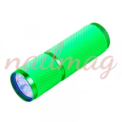 Фонарик LED для манікюру (зелений), 12 Вт - фотография товара. Купить с доставкой в интернет магазине Nailmag 
