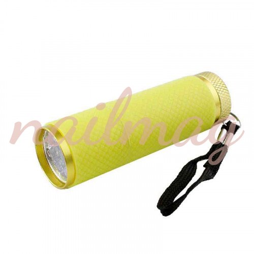 Фонарик LED для манікюру (жовтий), 12 Вт - фотография товара. Купить с доставкой в интернет магазине Nailmag 