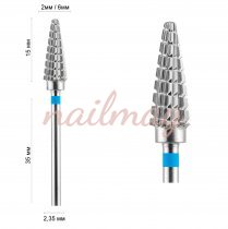 Фреза конус закругленный синий 16005 Хильда DLX