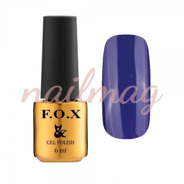 Гель-лак FOX для ногтей №174, Сине-фиолетовая эмаль, 6мл - фотография товара. Купить с доставкой в интернет магазине Nailmag 