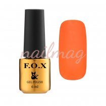 Гель-лак FOX для ногтей №213, Оранжевая эмаль, 6мл