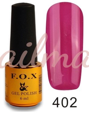 Гель-лак FOX для ногтей №402, Темно-розовая эмаль, 6мл - фотография товара. Купить с доставкой в интернет магазине Nailmag 