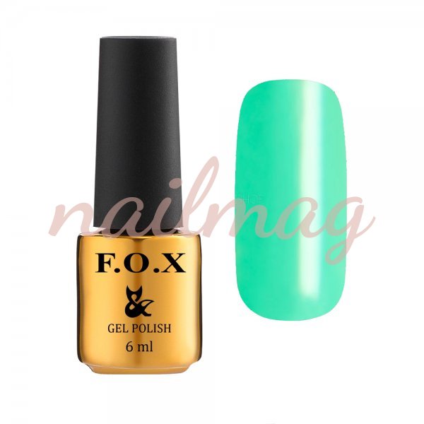 Гель-лак FOX для ногтей №429, Светло-зеленая эмаль, 6мл - фотография товара. Купить с доставкой в интернет магазине Nailmag 