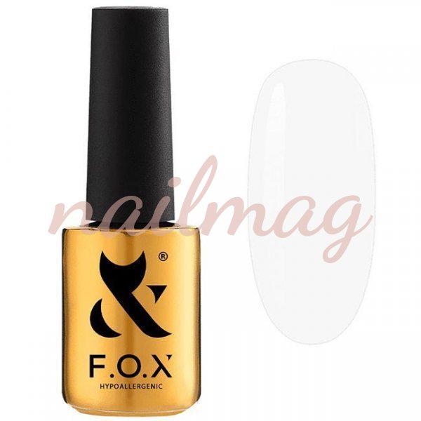 Гель-лак FOX Spectrum №001 (Белый), 7мл - фотография товара. Купить с доставкой в интернет магазине Nailmag 