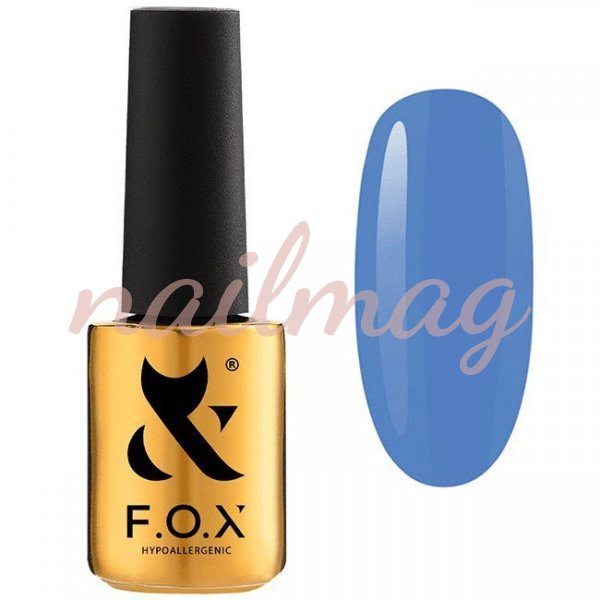 Гель-лак FOX Spectrum №021 Meditation (Темно-блакитний), 7мл - фотография товара. Купить с доставкой в интернет магазине Nailmag 