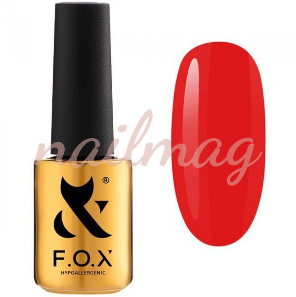 Гель-лак FOX Spectrum №072 Summit (Червоно-помаранчевий), 7мл - фотография товара. Купить с доставкой в интернет магазине Nailmag 