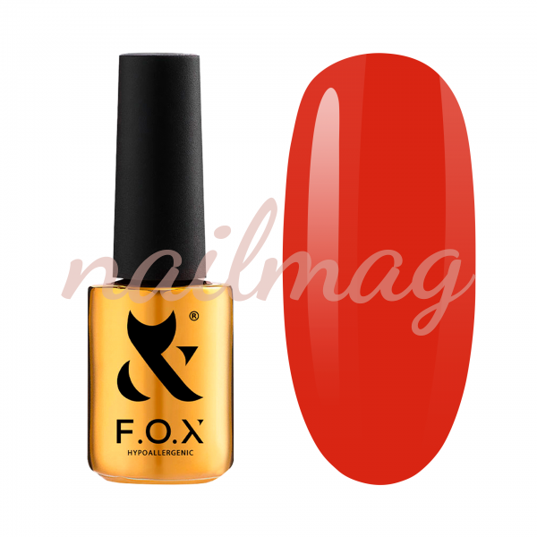 Гель-лак FOX Spectrum №140 Fire Red (Червоний), 7мл