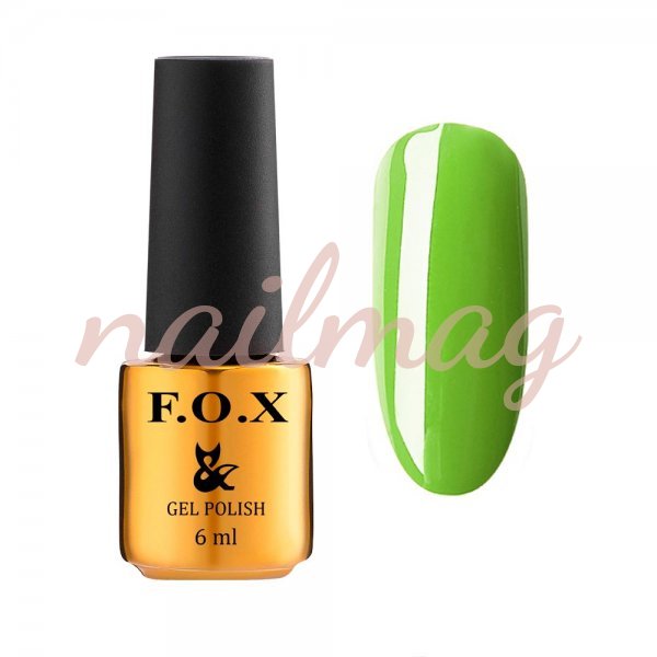 Гель-лак FOX Vitamins №575 (Салатовый), 6мл - фотография товара. Купить с доставкой в интернет магазине Nailmag 