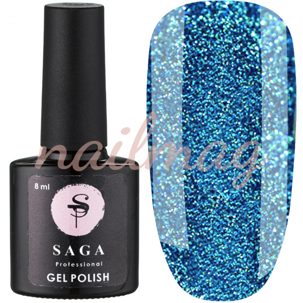 Гель-лак SAGA для ногтей Fiery №08, Блакитний, 8мл - фотография товара. Купить с доставкой в интернет магазине Nailmag 