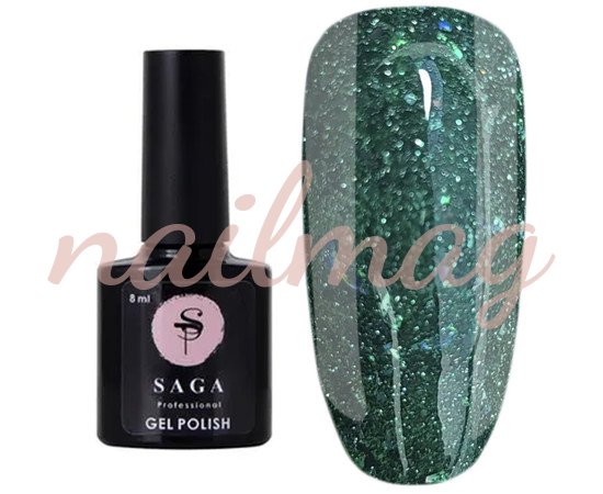 Гель-лак SAGA для ногтей Fiery №36 Зелений, 9мл - фотография товара. Купить с доставкой в интернет магазине Nailmag 2