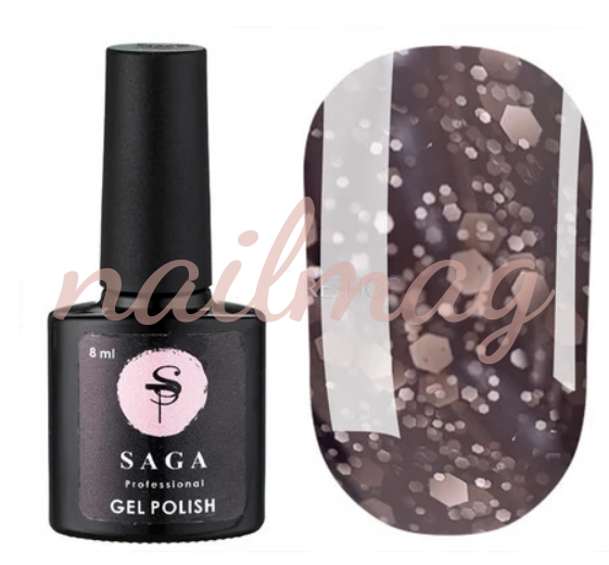 Гель-лак SAGA для нігтів Marmelad №7 (Чорний), 9мл - фотография товара. Купить с доставкой в интернет магазине Nailmag 2