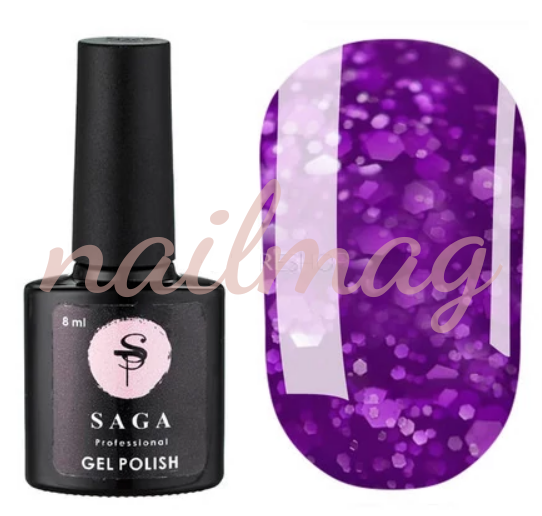 Гель-лак SAGA для нігтів Marmelad №9 (Фіолетовий), 9мл