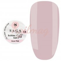 Гель моделирующий Saga Builder Gel Veil №04 (нежно-розовый), 15 мл