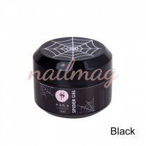 Гель-павутинка Saga Professional Spider Black  (чорний), 8мл