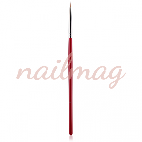 Пензлик для розпису червоний лайнер №1 (нейлон) - фотография товара. Купить с доставкой в интернет магазине Nailmag 