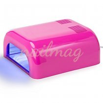 Лампа ультрафіолетова для манікюру L-12, 36Вт (рожева)