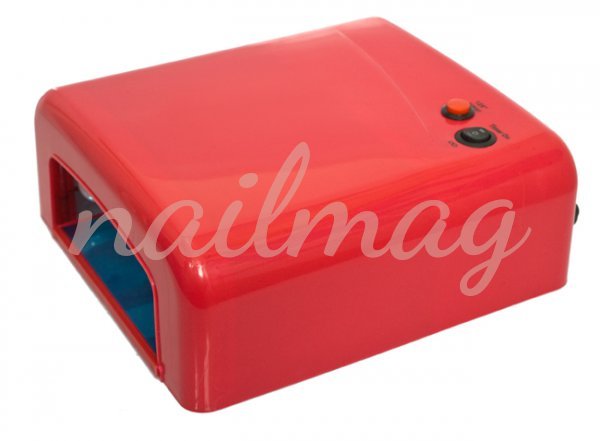 Лампа ультрафиолетовая для маникюра L-13, 36Вт (красная) - фотография товара. Купить с доставкой в интернет магазине Nailmag 