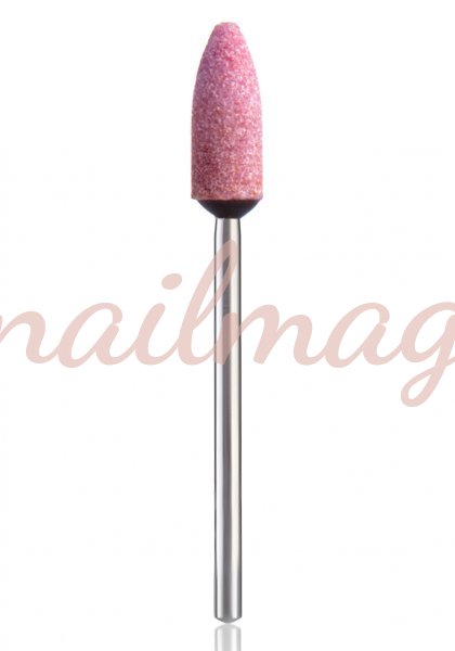 Насадка корундовая 200616Р (розовая) пуля - фотография товара. Купить с доставкой в интернет магазине Nailmag 