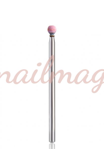 Насадка корундовая 203 (розовая) шарик - фотография товара. Купить с доставкой в интернет магазине Nailmag 
