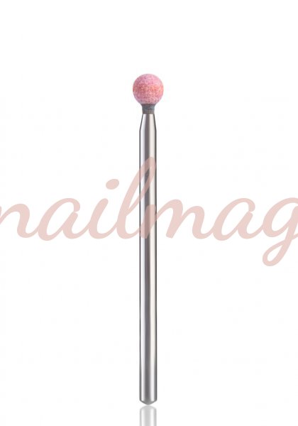 Насадка корундовая 204 (розовая) шарик - фотография товара. Купить с доставкой в интернет магазине Nailmag 