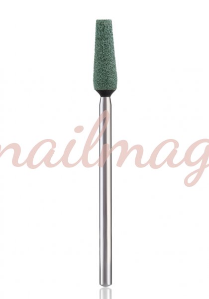 Насадка корундовая 20413G (зеленая) конус усеченный - фотография товара. Купить с доставкой в интернет магазине Nailmag 