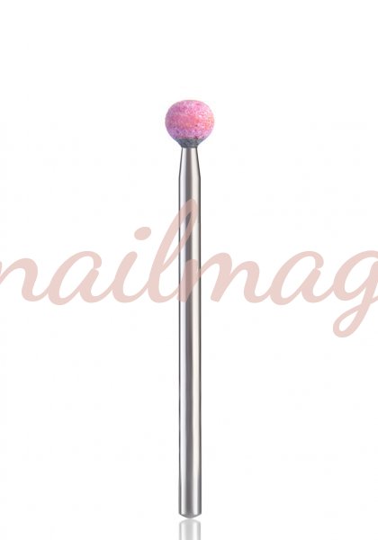 Насадка корундовая 205 (розовая) шарик - фотография товара. Купить с доставкой в интернет магазине Nailmag 
