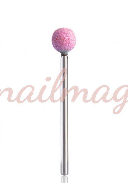 Насадка корундовая 209 (розовая) шарик - фотография товара. Купить с доставкой в интернет магазине Nailmag 