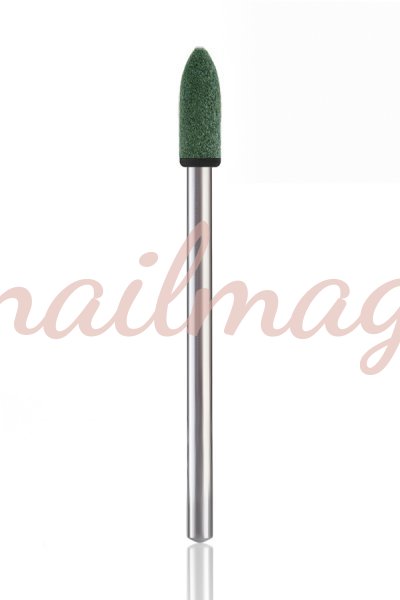 Насадка корундовая 662G (зеленая) пуля - фотография товара. Купить с доставкой в интернет магазине Nailmag 