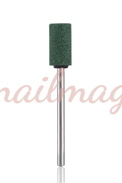Насадка корундовая G06 (зеленая) цилиндр - фотография товара. Купить с доставкой в интернет магазине Nailmag 