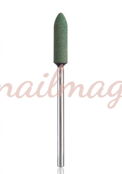 Насадка корундовая GH01 (зеленая) пуля - фотография товара. Купить с доставкой в интернет магазине Nailmag 