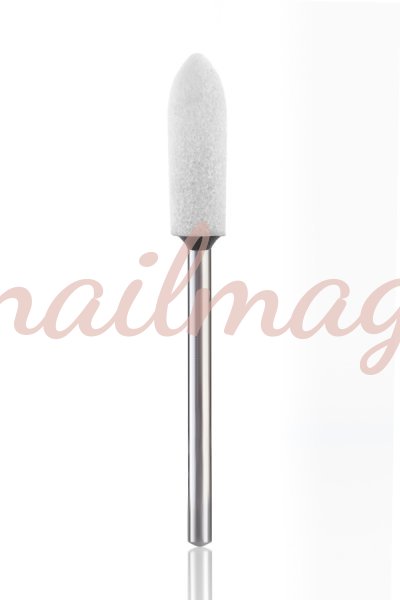 Насадка корундовая W01 (белая) цилиндр - фотография товара. Купить с доставкой в интернет магазине Nailmag 