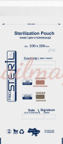 Пакеты бумажные ProSteril для стерилизации белые, 100х200см (100 шт/уп)