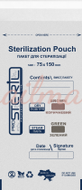 Пакети паперові ProSteril для стерилизації білі, 75х150мм (100 шт/уп)