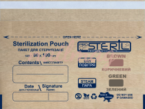 Пакети паперові ProSteril для стерилизації КРАФТ, 60х100мм (100 шт/уп)