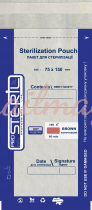 Пакеты прозрачные ProSteril для стерилизации сухожар, 75х150мм (100 шт/уп)