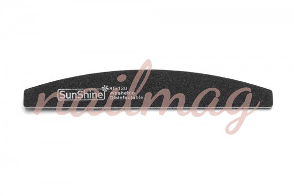 Пилочка для ногтей SUNshine арка, черная (80/120)