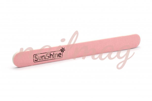 Пилка для нігтів SUNshine закруглена пряма, рожева (120/240) - фотография товара. Купить с доставкой в интернет магазине Nailmag 