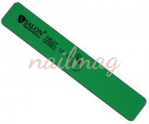 Пилка -шліфовка для нігтів SALON пряма зелена 120/220