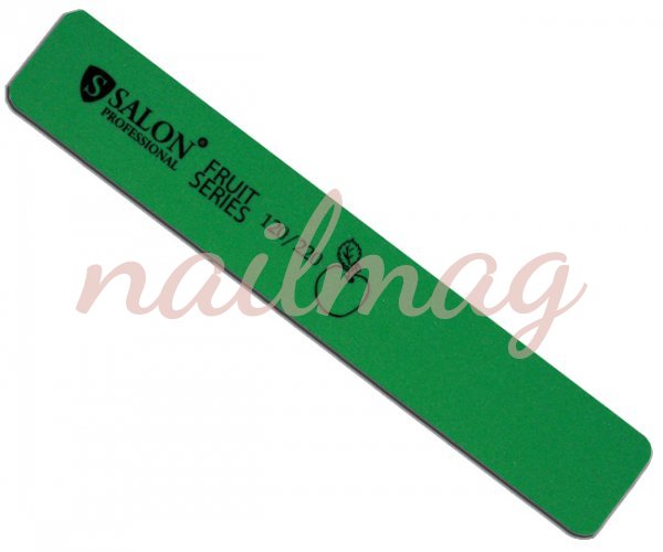 Пилочка –шлифовка для ногтей SALON прямая зеленая 120/220 - фотография товара. Купить с доставкой в интернет магазине Nailmag 