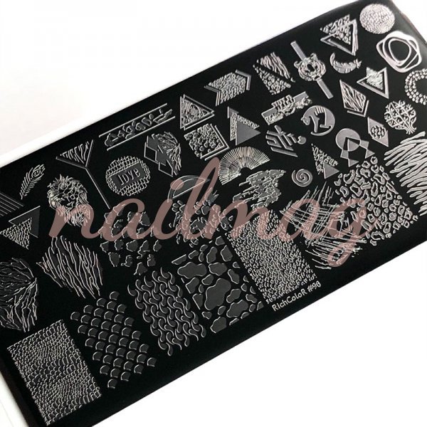 Пластина для стемпінга Текстури RR-96 - фотография товара. Купить с доставкой в интернет магазине Nailmag 