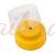 Підставка для борів кругла з кришкою (50 прямих + 10турбінних), жовта - фотография товара. Купить с доставкой в интернет магазине Nailmag 2