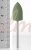 Полір силіконовий QUEEN 9008, конус широкий, зелений жорсткий - фотография товара. Купить с доставкой в интернет магазине Nailmag 2