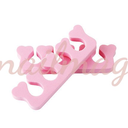 Разделители для пальцев ног, для педикюра, розовые сердечки (2шт/уп) - фотография товара. Купить с доставкой в интернет магазине Nailmag 