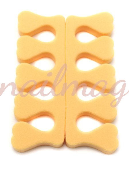 Разделители для пальцев ног, для педикюра, желтые сердечки (2шт/уп) - фотография товара. Купить с доставкой в интернет магазине Nailmag 